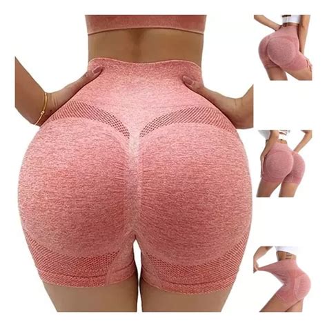 Short Levanta Bumbum Feminino Push Up Academia Yoga 3 Unidad