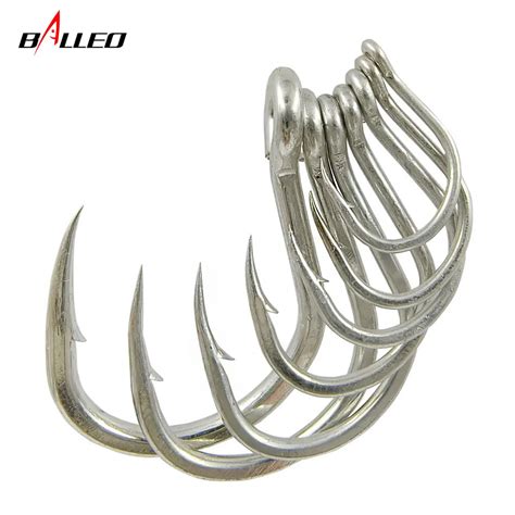 Generic Sea Fishing Matte Tin Anti Rust Saltwater Fishhooks High Carbon