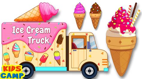 🍦yummy Ice Cream Truck 🍨 Best Kids Cartoon Learning Videos