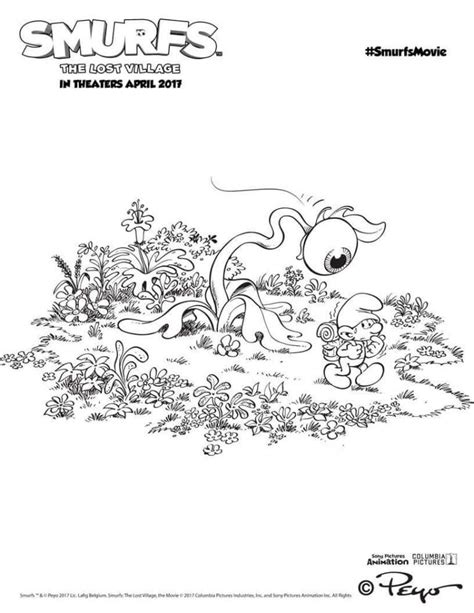 Smurfs The Lost Village Coloring Pages