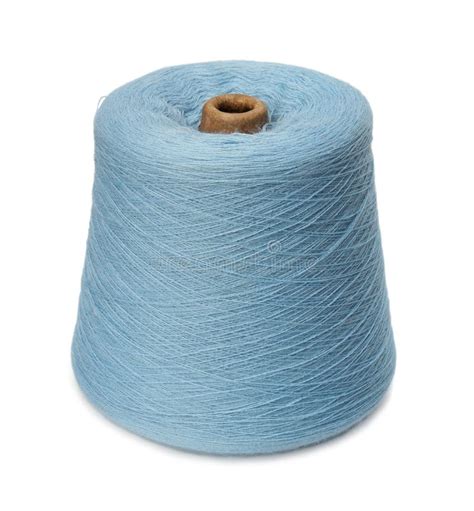 Spool Of A Dark Blue Yarn Stock Photo Image Of Yarn 26618468