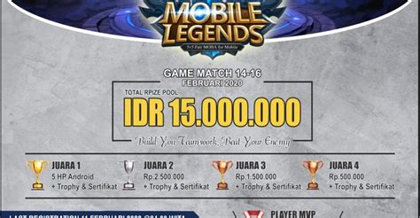 Brosur Turnamen Mobile Legend Lakaran