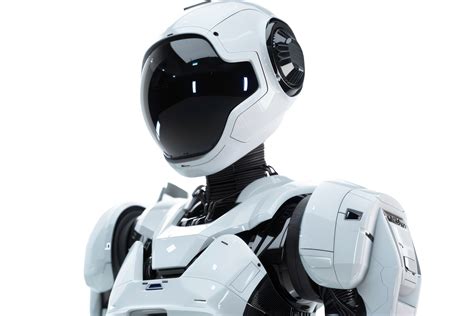robotic service agent  transparent background  png