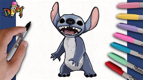Como desenhar ( STITCH ) do filme lilo e stitch | how to draw stitch ...