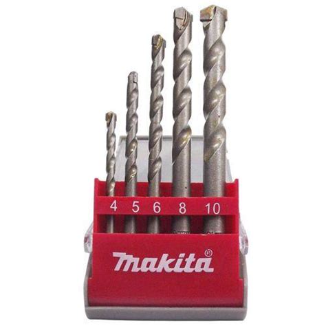 Conjunto de brocas para concreto 5 peças D 03894 Makita Jogo de