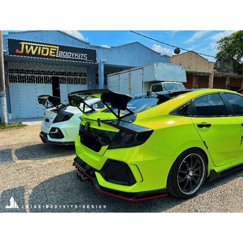 Honda Civic Fc Varis Gt Wing Spoiler Shopee Malaysia