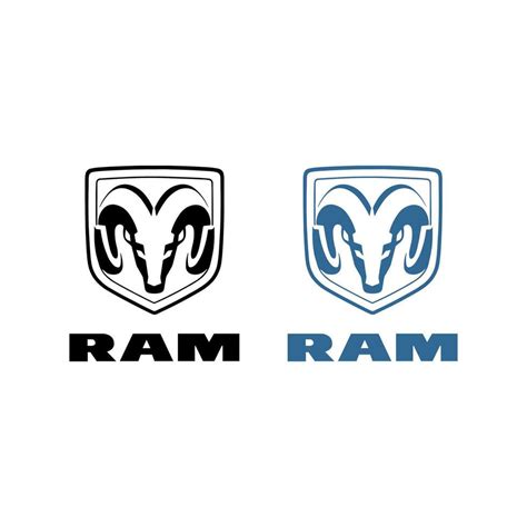 Dodge Ram logo editorial Vector 25270711 Vector Art at Vecteezy