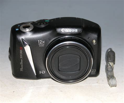 Canon PowerShot SX130 IS 12.1MP Digital Camera - Black