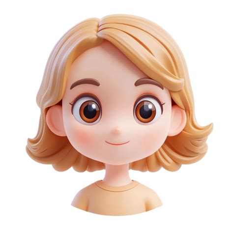Blonde Cartoon Girl On Transparent Background 53537838 PNG