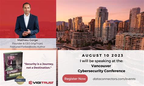 Our CEO Will Be Speaking This Thursday At The Vancouver Cybersecurity