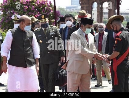 Defence Minister Of Indonesia General Prabowo Subianto Inspects A Tri