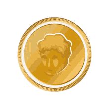 Flipping Coin Gold Flipping Coin Sticker Flipping Coin Gold Flipping