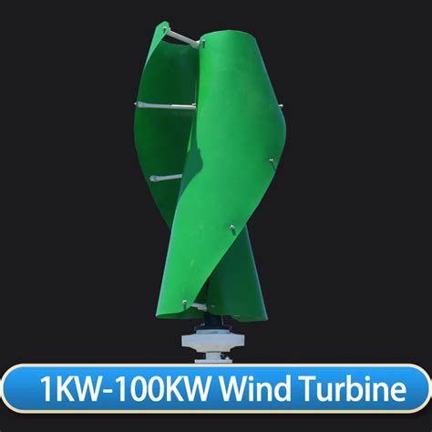 Turbina Aerogeneradora En Espiral Para Uso Residencial Eje Vertical