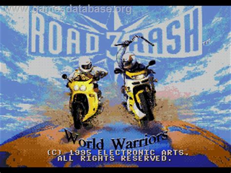 Road Rash 3 Tour De Force Sega Genesis Artwork Title Screen