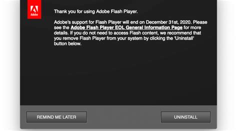 Announcement: Adobe Flash (End-of-Life) Removal - Information Systems ...