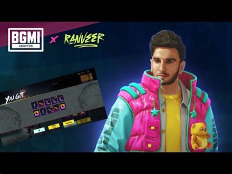 BGMI Ranveer Singh Voice Pack Mythic Create Opening Luck UC 6k Full