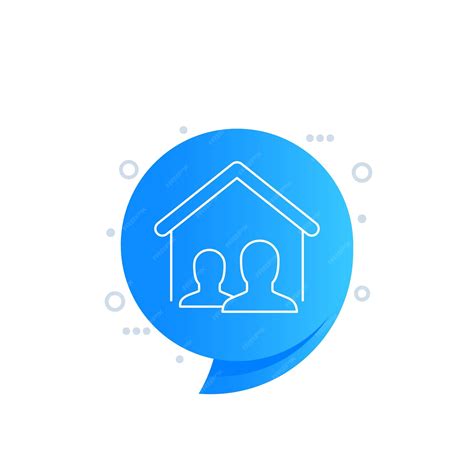 Premium Vector | Tenants house residents line vector icon