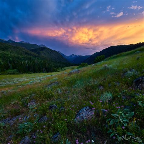 Montana Sunset and Storm Clouds - Matt Suess Photography