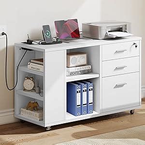 Amazon YITAHOME File Cabinet With Charging Station Mobile Lateral