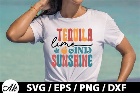 Tequila Lime And Sunshine Retro Svg Graphic By Akazaddesign · Creative