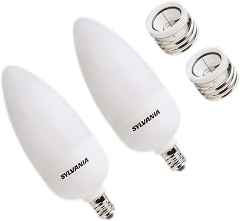 Sylvania Cf9elcandelabra2bl 9w Compact Fluorescent Lamp With Candelabra Base With