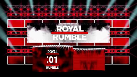 Wwe Royal Rumble Figure Stage Only Countdown With Crowd Youtube