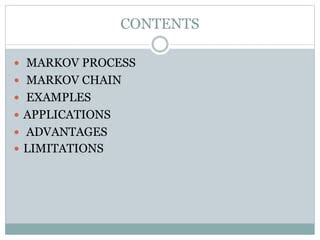 Markov chain analysis | PPT