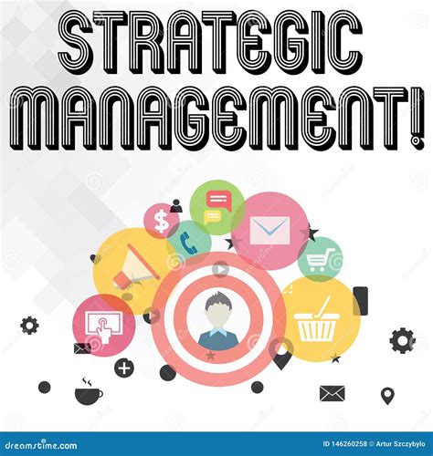 Handwriting Text Writing Strategic Management Concept Meaning