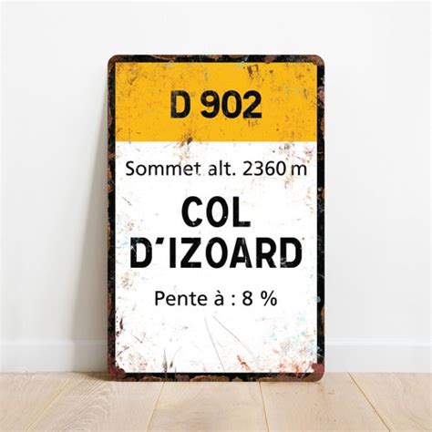 Col Du Tourmalet Vintage Style Tour De France Cycling Sign Etsy