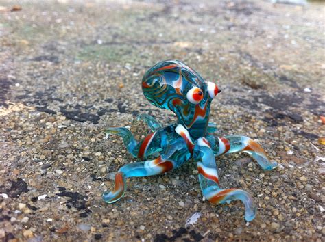 Glass Octopus Figurine Blown Glass Octopus Ornament Murano - Etsy