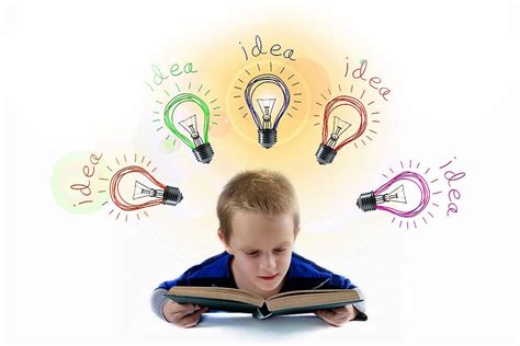 School Students Read Light Bulb Idea Think Education Learn