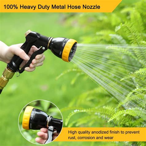 Buy Fanhao Garden Hose Nozzle Sprayer 100 Heavy Duty Metal Spray Nozzle With 7 Spray Patterns