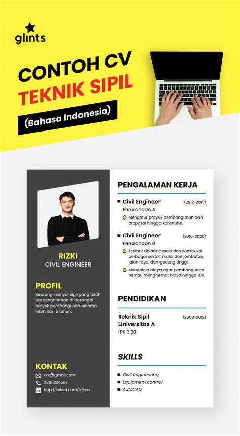 Contoh Cv Fresh Graduate Teknik Sipil Terbaik Imagesee