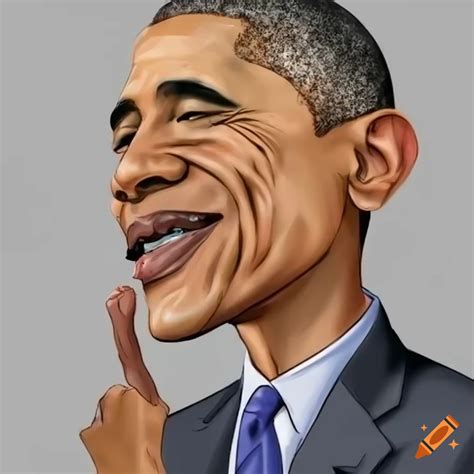 Caricature Of Barack Obama In Anime Style On Craiyon