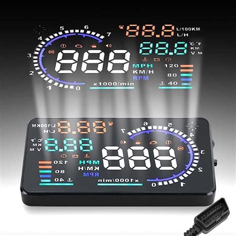 Compteur De Vitesse Hud Pour Voitures Gps Affichage Tete Haute