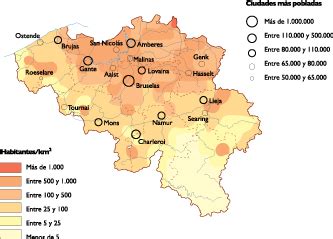 Belgium Map And Population