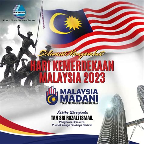 SELAMAT MENYAMBUT HARI KEMERDEKAAN MALAYSIA 2023 Puncak Niaga