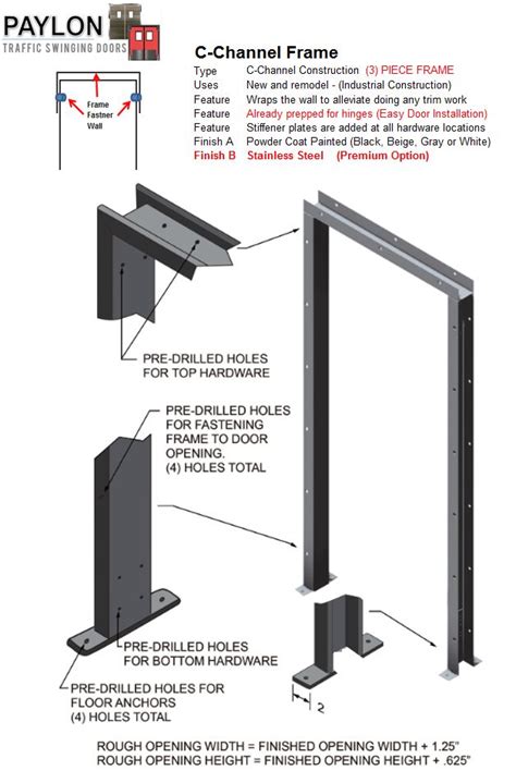 Door Frame – C-Channel Style | Custom Made Models | Build Your Own Today