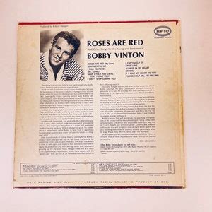 Vintage Bobby Vinton Roses Are Red Vinyl Record Epic Records Etsy