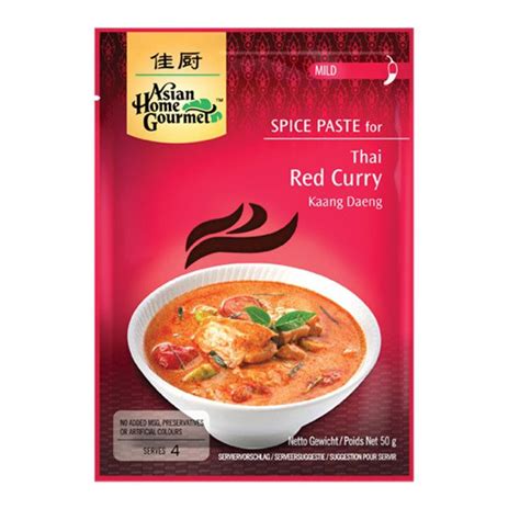 Asian Home Gourmet Thai Red Curry Paste 50g Oceanic Supermarket