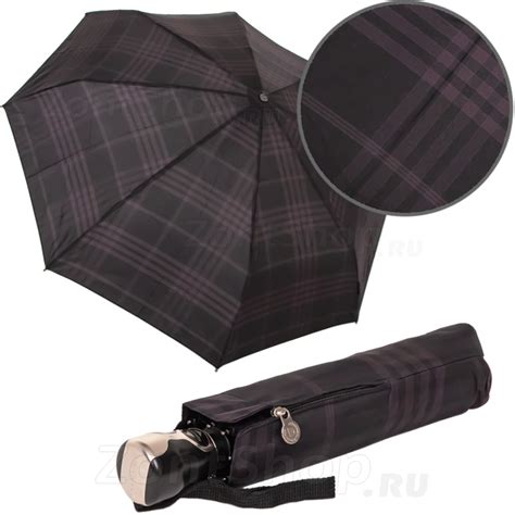 Купить Bugatti, Зонт Bugatti 74662001BU GRAN TURISMO CHECK BLACK