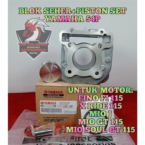 Jual BLOK PISTON 54P MOtor YAMAHA MIO J MIO GT 115 MIO SOUL GT