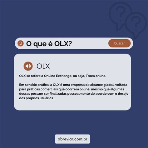 Significado Da Sigla Olx Abreviar