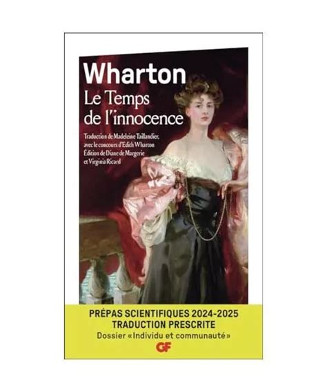 Le Temps De L Innocence Pr Pas Scientifiques Wharton Edith Eur