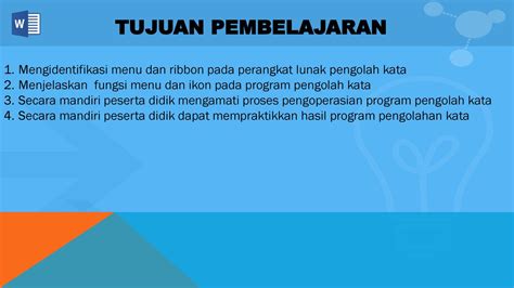 Perangkat Lunak Pengolah Kata Ppt Download