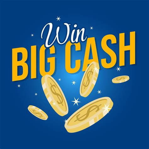 Win Big Cash Banner Template Background Design Vector 21469925 Vector