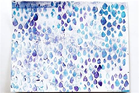 Rain Storm Art: monoprinted rain storm process art project for kids to ...