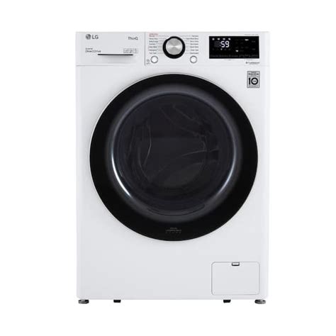 Lg Electronics 24 Cuft Compact White Front Load Washer With Built In Intelligence Wm1455hwa