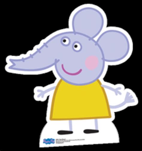 Peppa Pig Emily Elephant Cutout Figurines Sanity