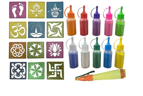 Kitoarts Rangoli Stencils Kolam Stencils Rangoli Tools Stencils For